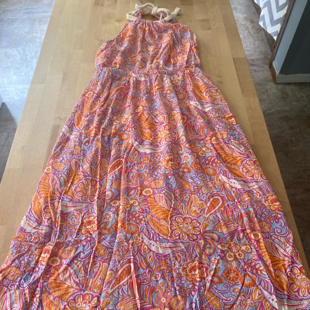 Womens Maxi Halter Neck Dress Size Small
